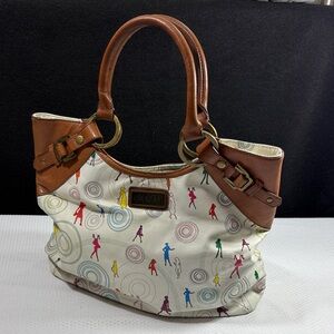 Junior Drake Love JD White Multicolor Tote Bag